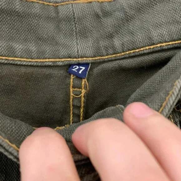 High Rise Carmar Green Denim Jeans - skinny - Picture 4 of 8